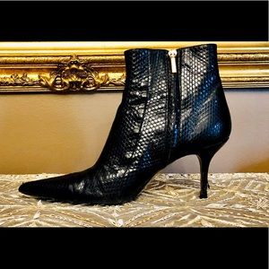 Dolce & Gabbana Genuine Snake Skin ankle boots